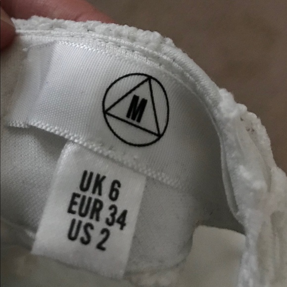 Missguided Lace Mermaid Dress (White) - Picture 6 of 6